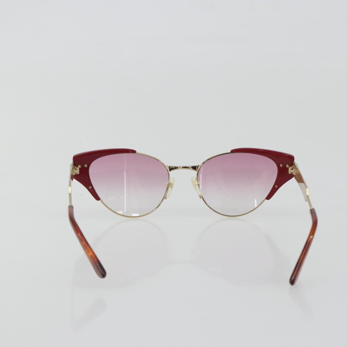 GUCCI Sunglasses Metal Red Gold Auth bs36303V