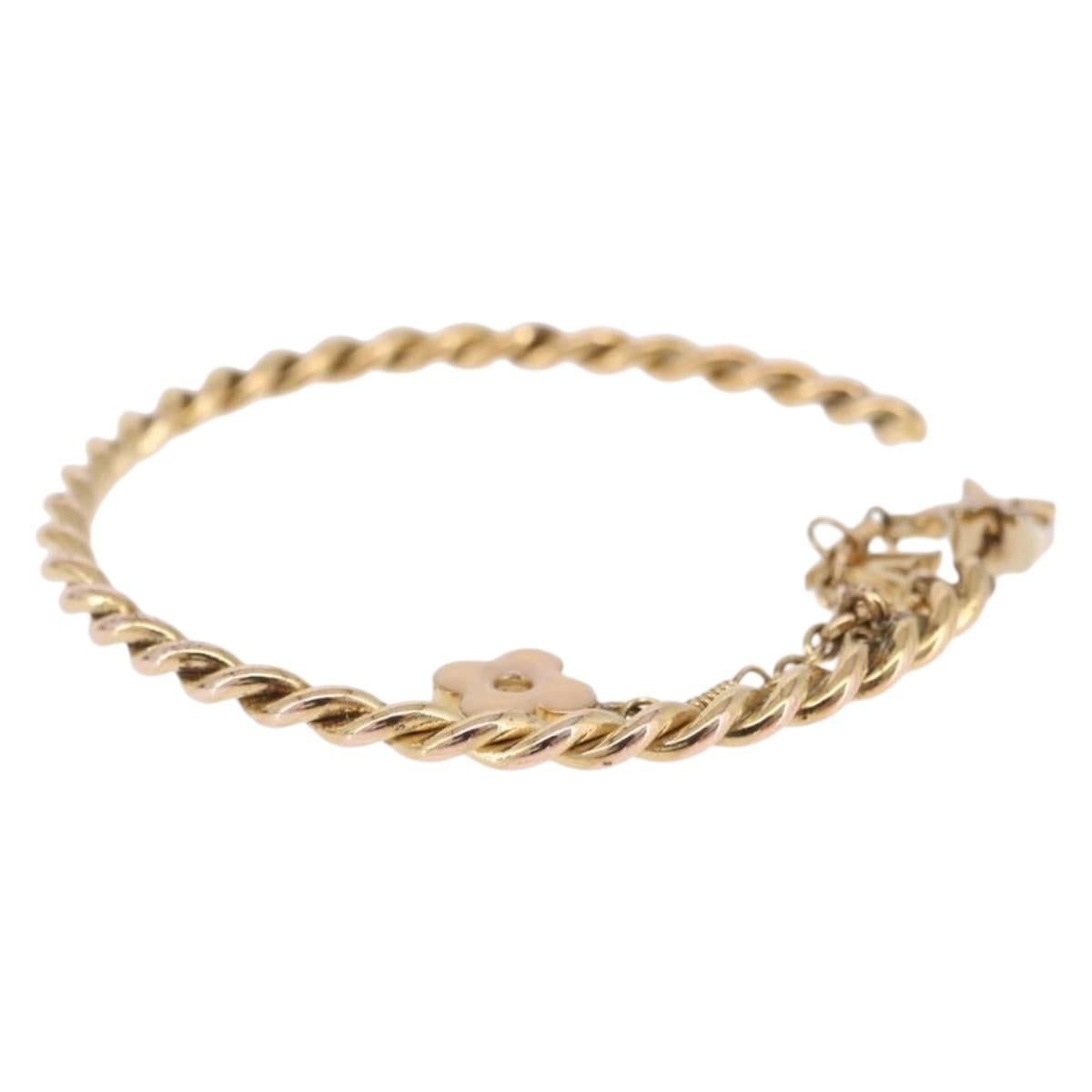 LOUIS VUITTON Creole Sweet Monogram Hoop Pierce Metal M65481 LV Auth bs36304