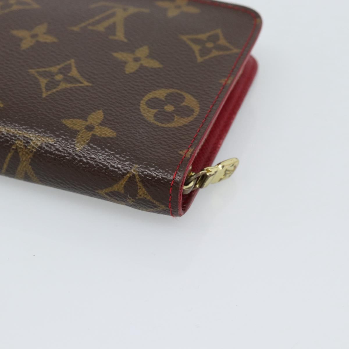 LOUIS VUITTON Monogram Cherry Porte Monnaie Zip Wallet M95006 LV Auth bs36316A