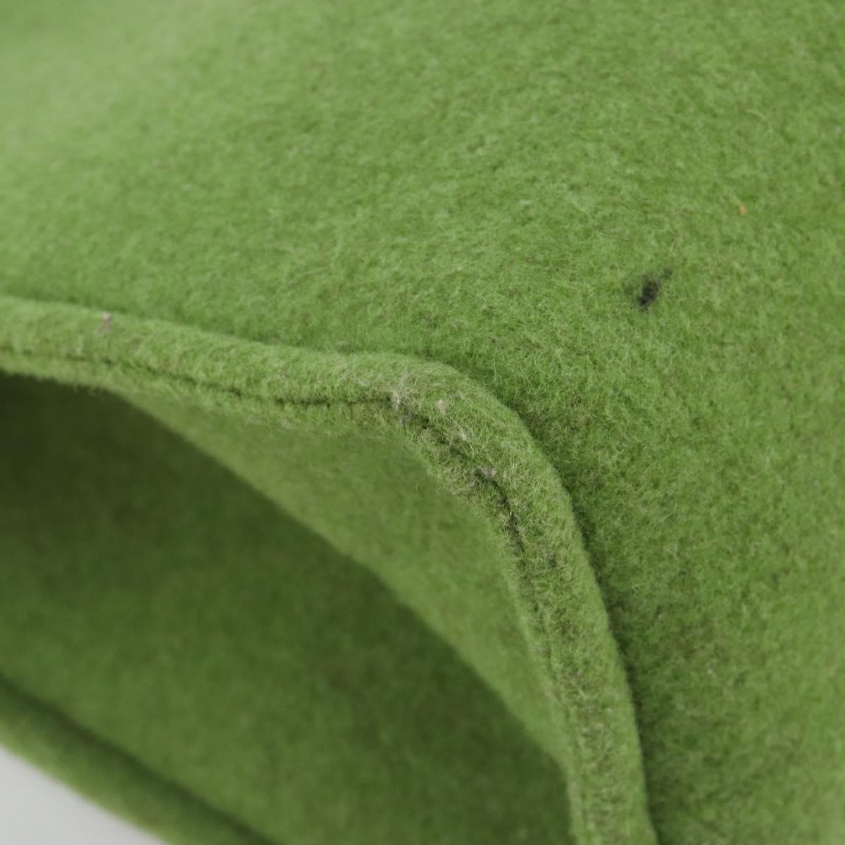 FENDI Tote Bag Wool Green Auth bs36321A