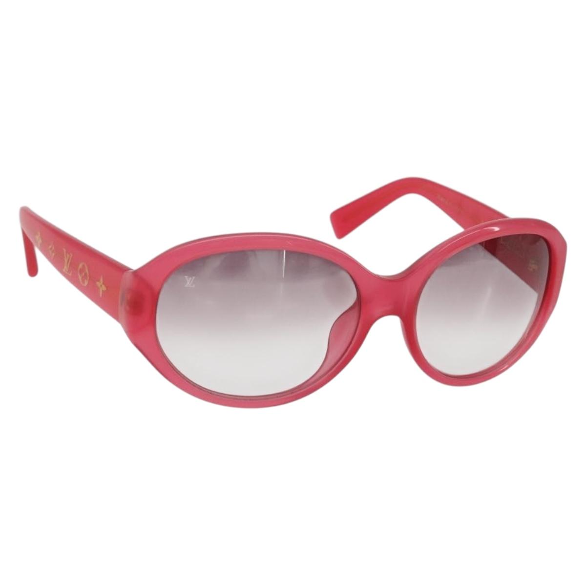 LOUIS VUITTON Opsation Sunglasses Plastic Red Gold Z0078E LV Auth bs36332