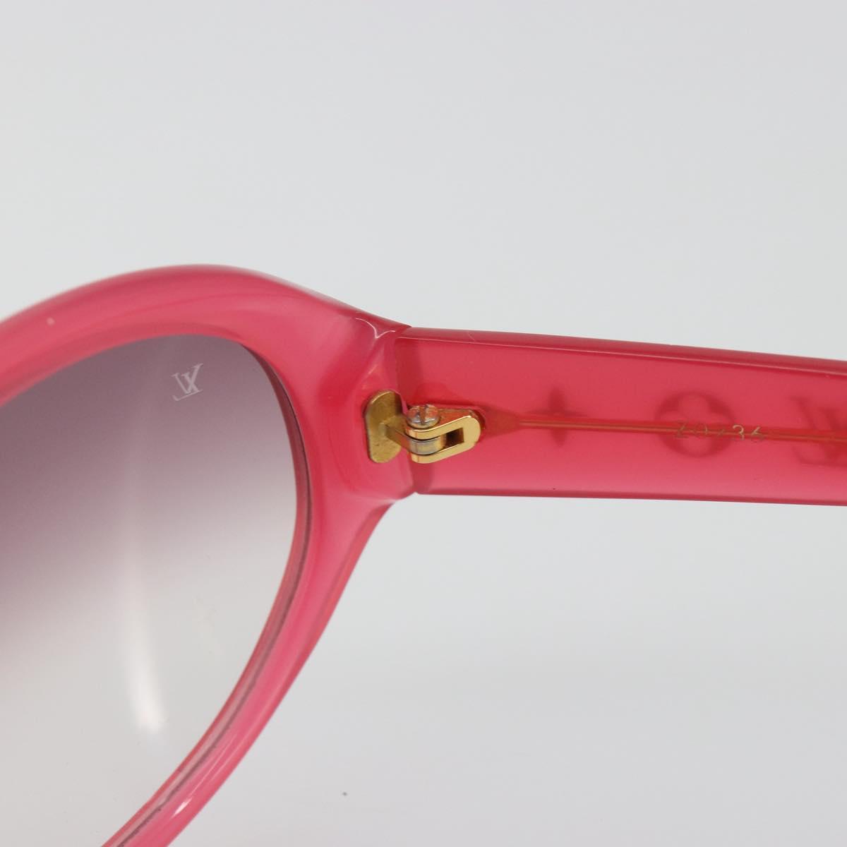 LOUIS VUITTON Opsation Sunglasses Plastic Red Gold Z0078E LV Auth bs36332