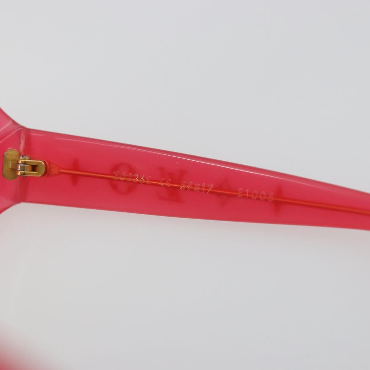 LOUIS VUITTON Opsation Sunglasses Plastic Red Gold Z0078E LV Auth bs36332