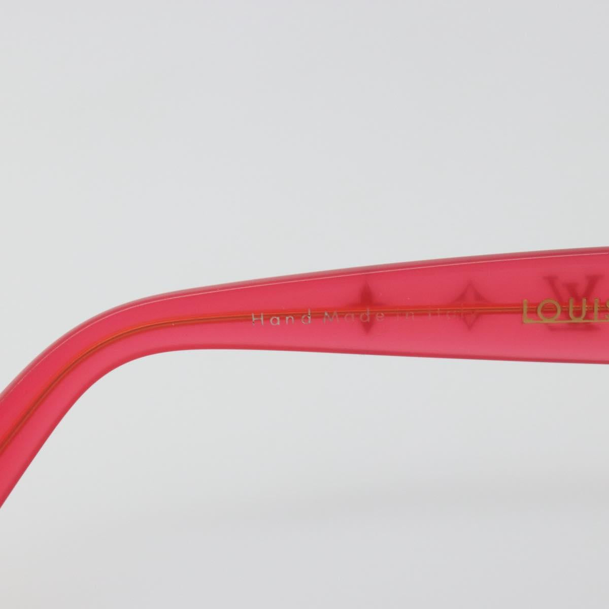 LOUIS VUITTON Opsation Sunglasses Plastic Red Gold Z0078E LV Auth bs36332