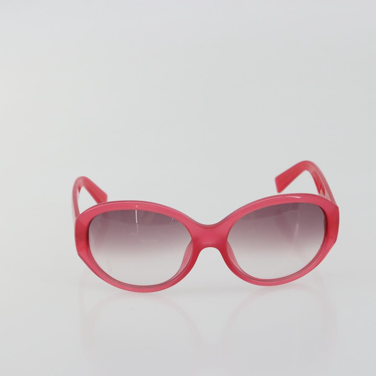 LOUIS VUITTON Opsation Sunglasses Plastic Red Gold Z0078E LV Auth bs36332