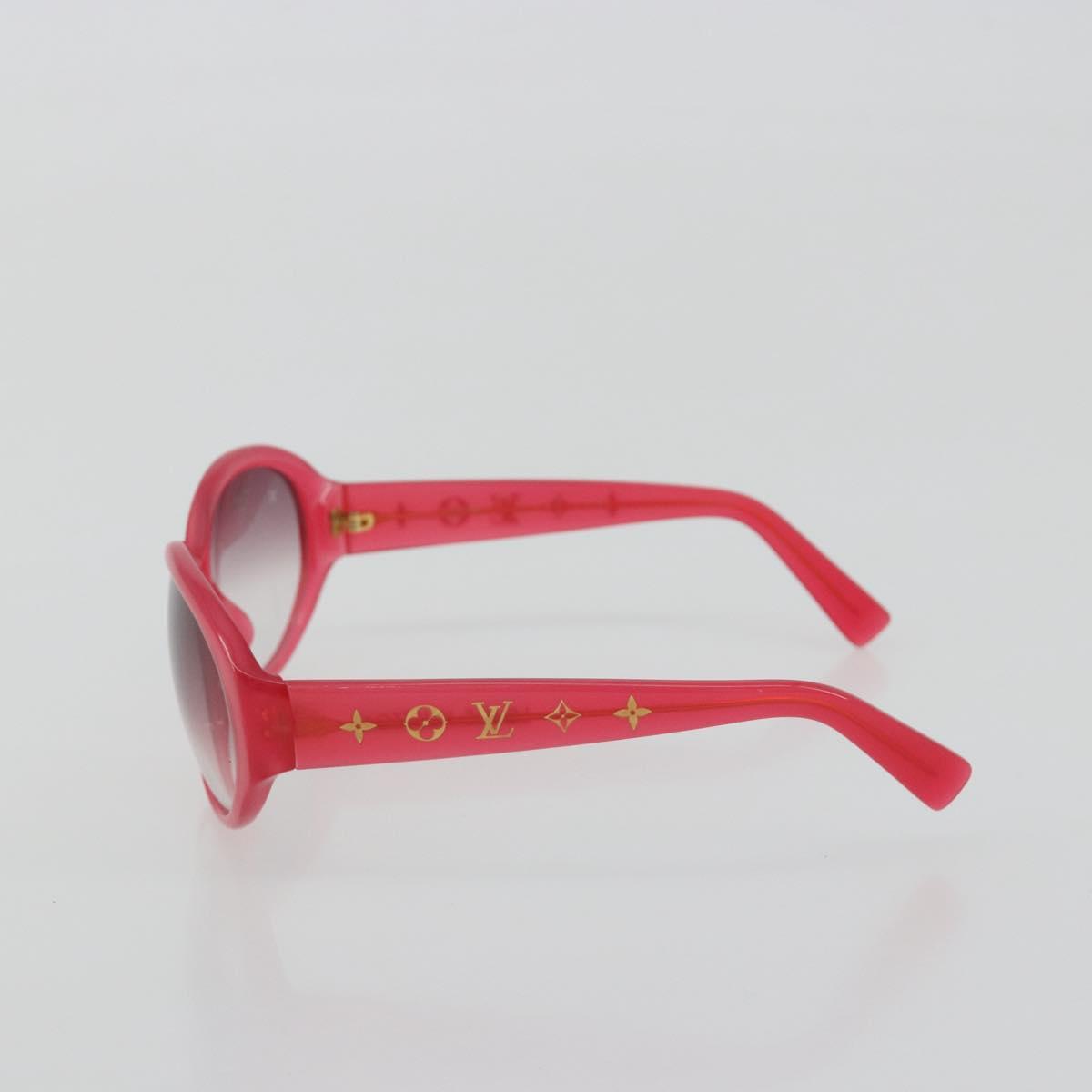 LOUIS VUITTON Opsation Sunglasses Plastic Red Gold Z0078E LV Auth bs36332