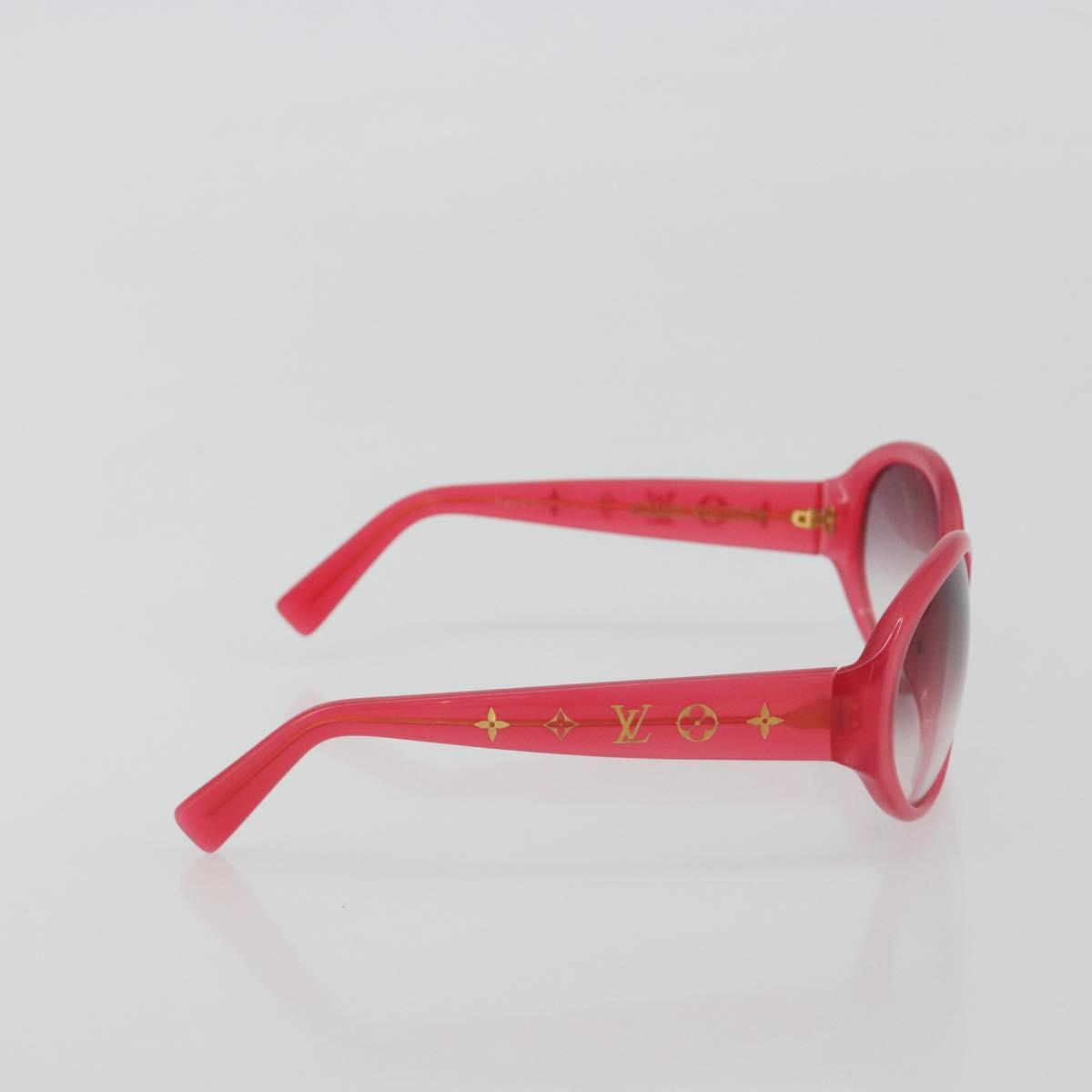 LOUIS VUITTON Opsation Sunglasses Plastic Red Gold Z0078E LV Auth bs36332