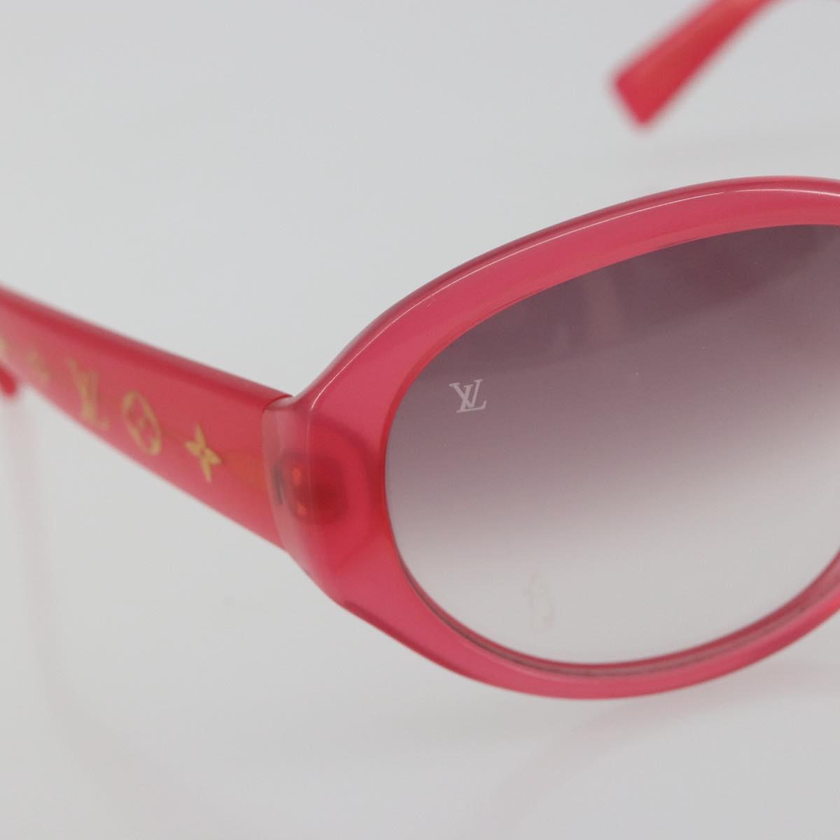 LOUIS VUITTON Opsation Sunglasses Plastic Red Gold Z0078E LV Auth bs36332