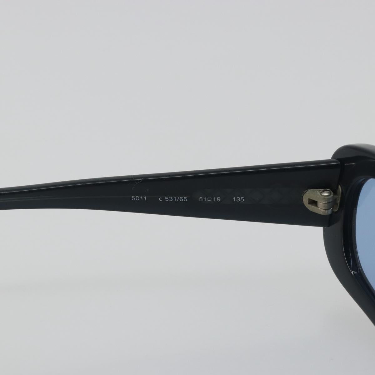 CHANEL Sunglasses Plastic Blue CC Auth bs36335