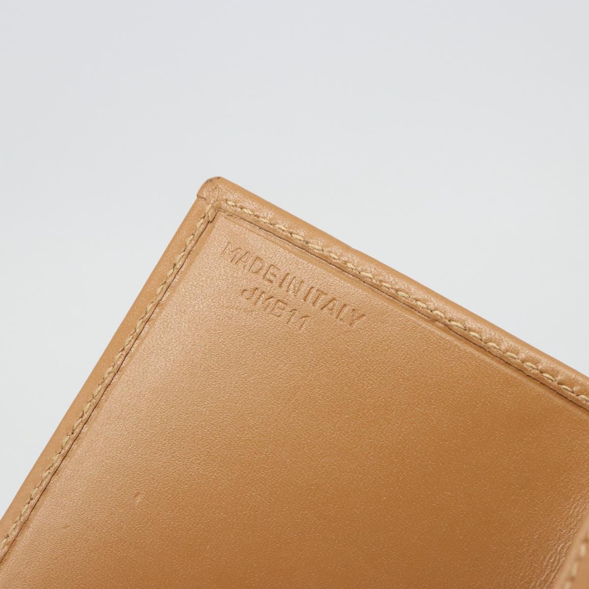 CELINE Macadam Canvas Card Case PVC Leather Brown Auth bs36336V