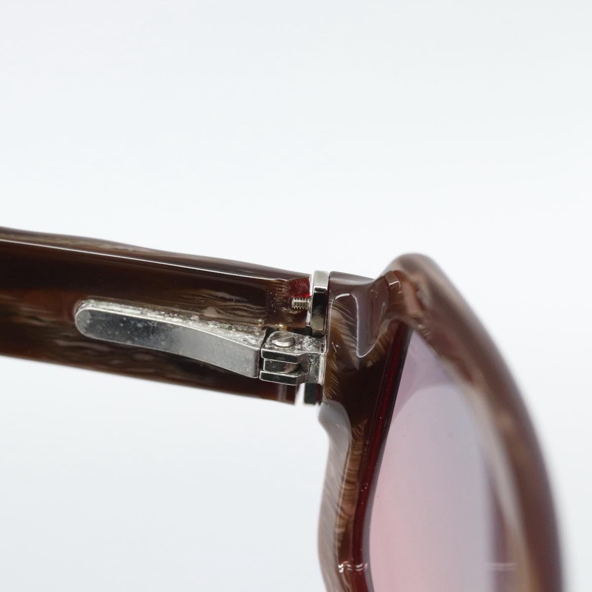 CHANEL Sunglasses Plastic Brown CC Auth bs36339
