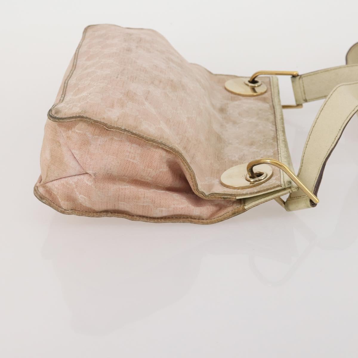 GUCCI GG Canvas Shoulder Bag 2 Set Beige Pink Auth bs36348