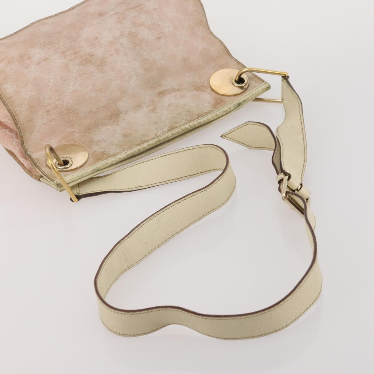 GUCCI GG Canvas Shoulder Bag 2 Set Beige Pink Auth bs36348