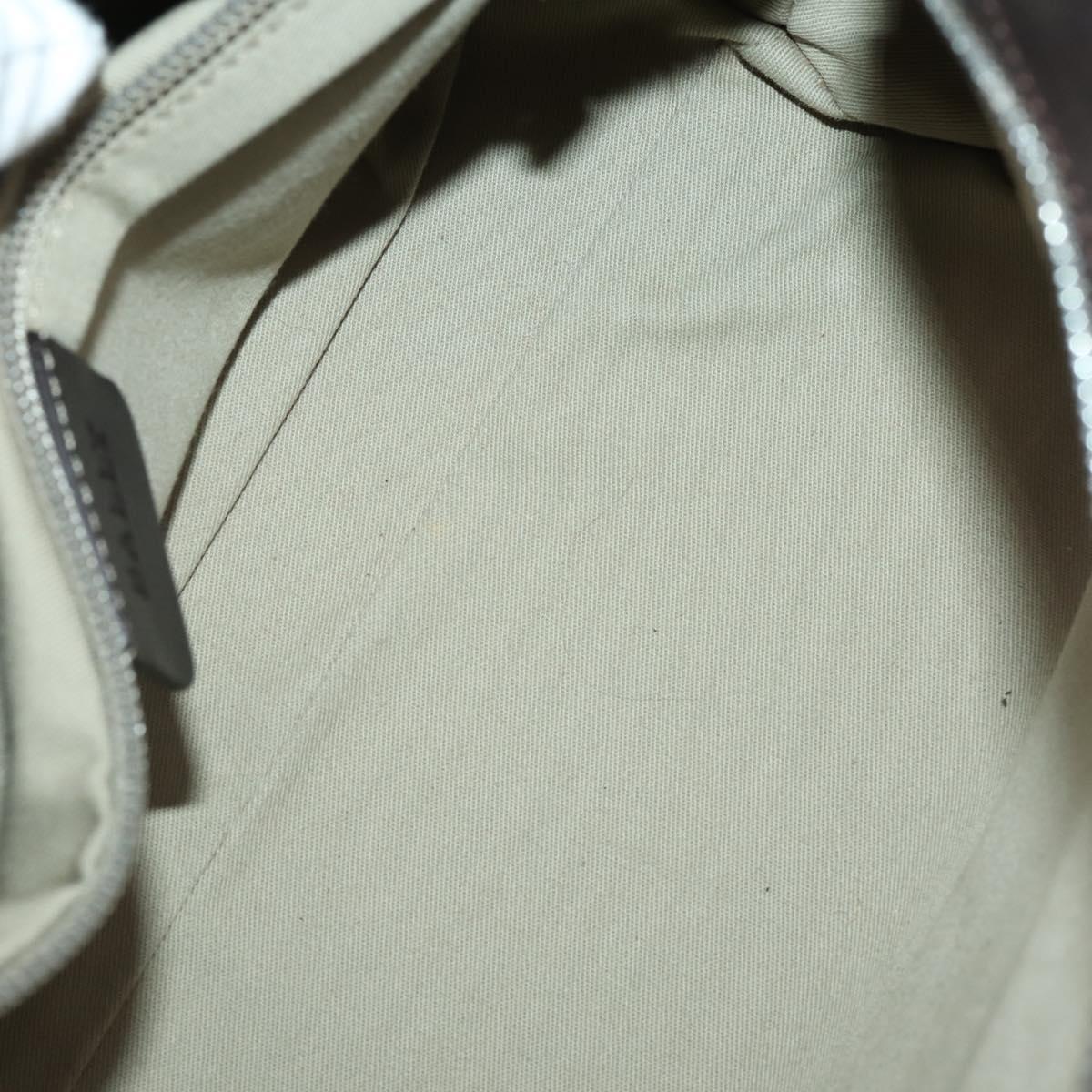 BALLY Shoulder Bag Leather PVC 4 Set Black Green Auth bs36357