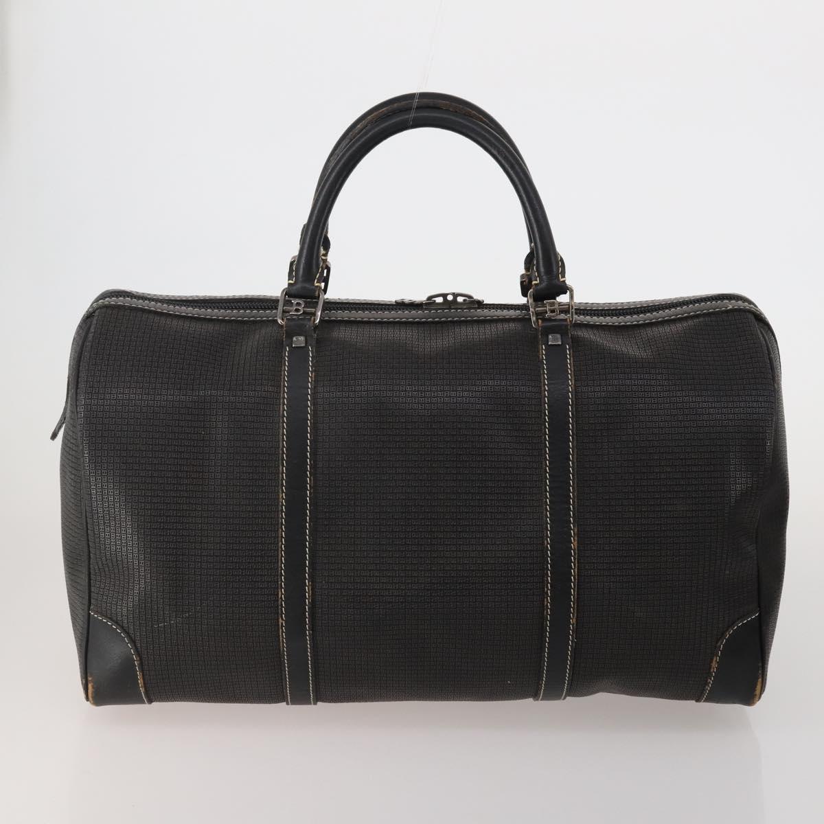 BALLY Shoulder Bag Leather PVC 4 Set Black Green Auth bs36357