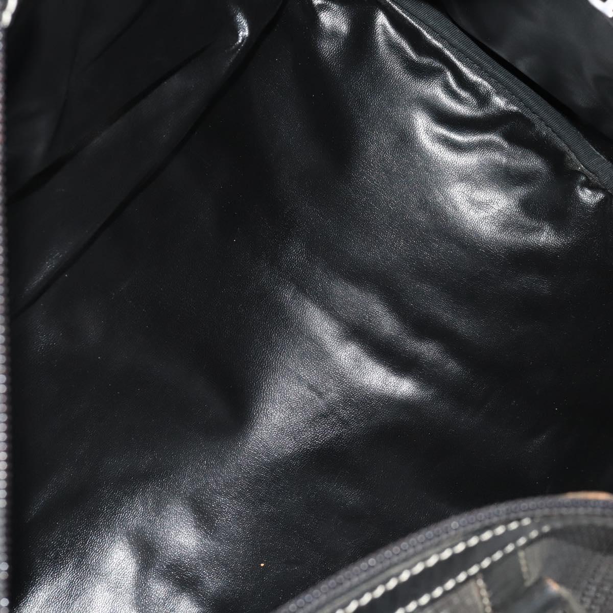 BALLY Shoulder Bag Leather PVC 4 Set Black Green Auth bs36357