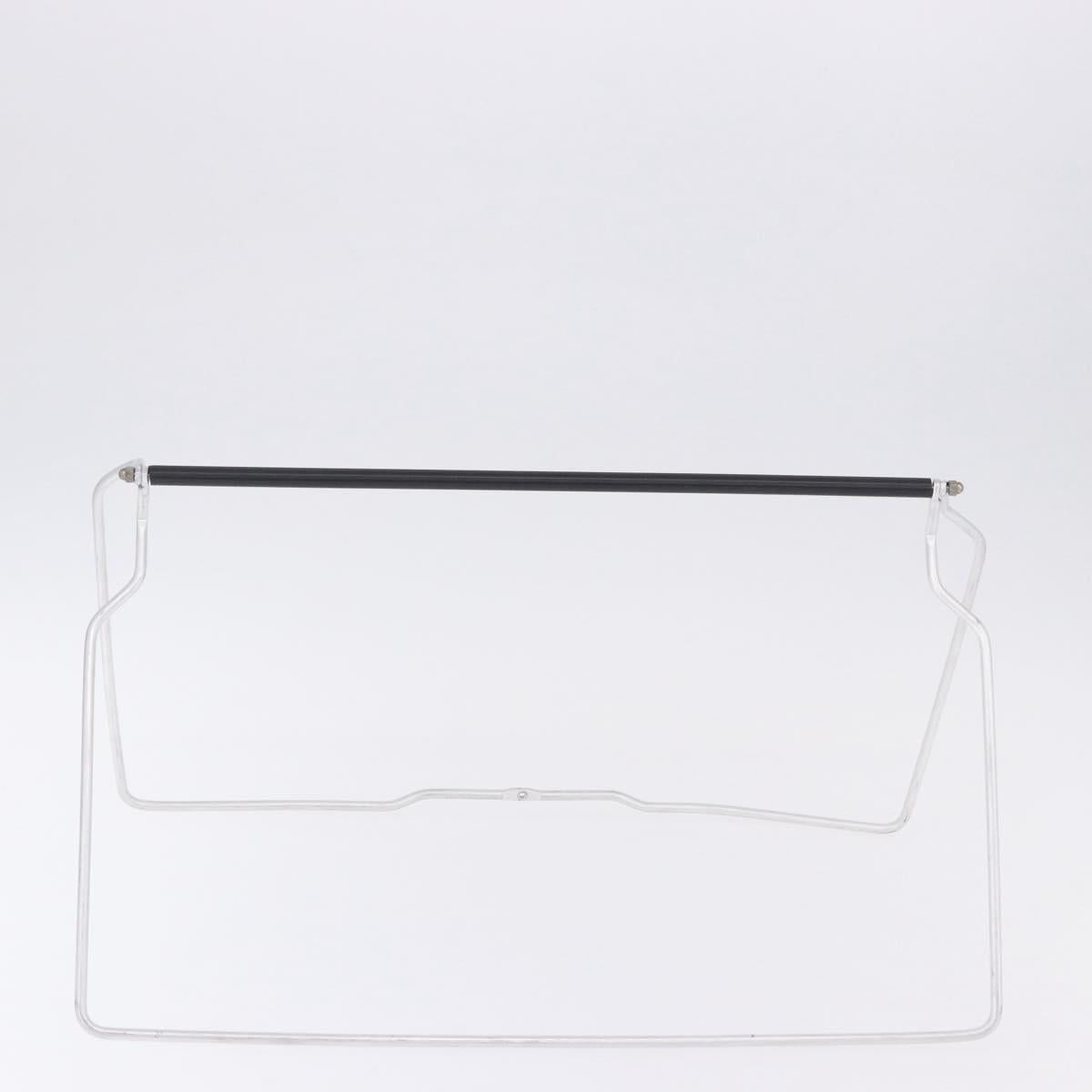 PRADA Garment Cover Nylon Black Silver Auth bs36359