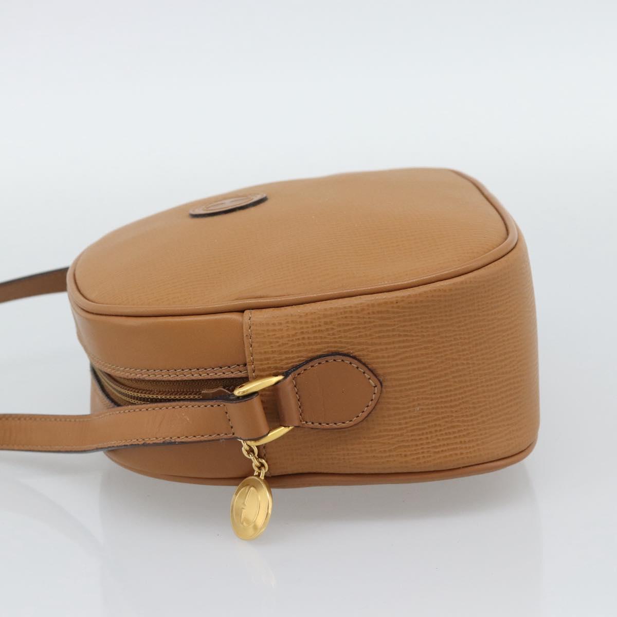 GUCCI Shoulder Bag Leather Brown Gold 007 115 0175 Auth bs36362