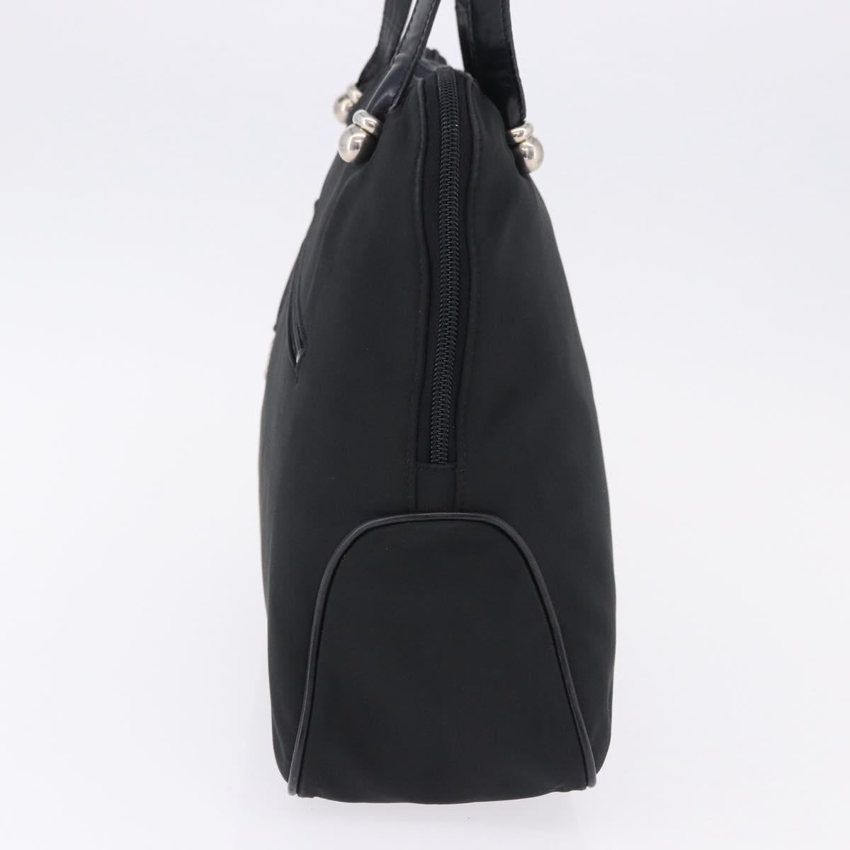 LOEWE Shoulder Bag Nylon Black Silver Auth bs36404