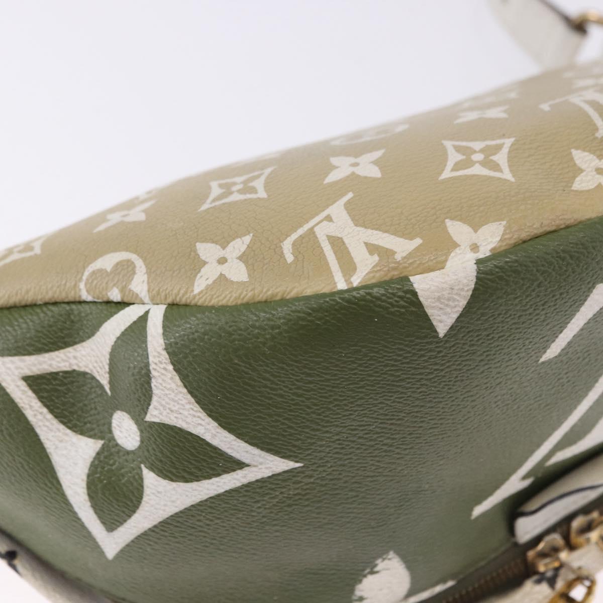 LOUIS VUITTON Monogram Giant Bum Bag Body Bag Khaki M44611 LV Auth bs36407