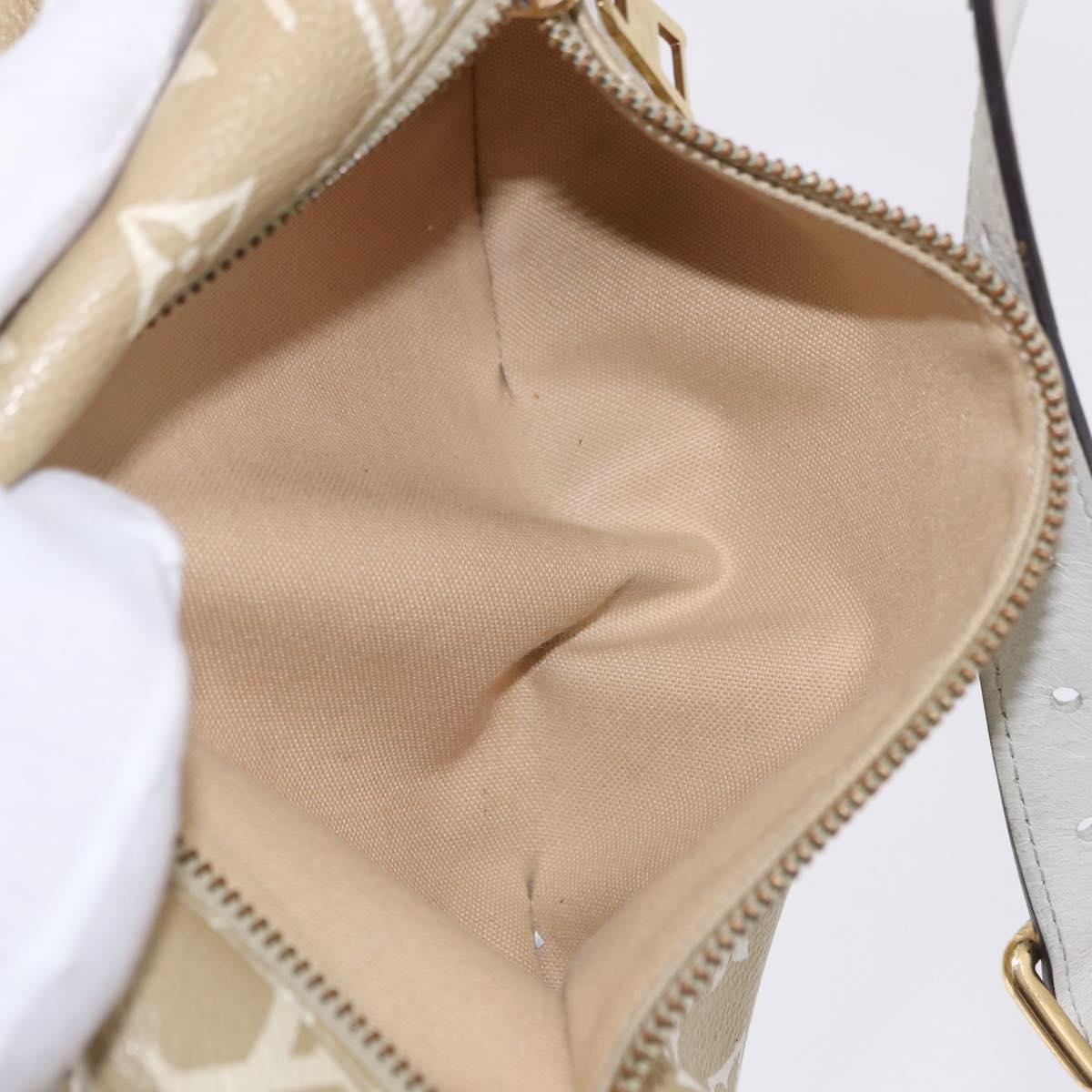 LOUIS VUITTON Monogram Giant Bum Bag Body Bag Khaki M44611 LV Auth bs36407
