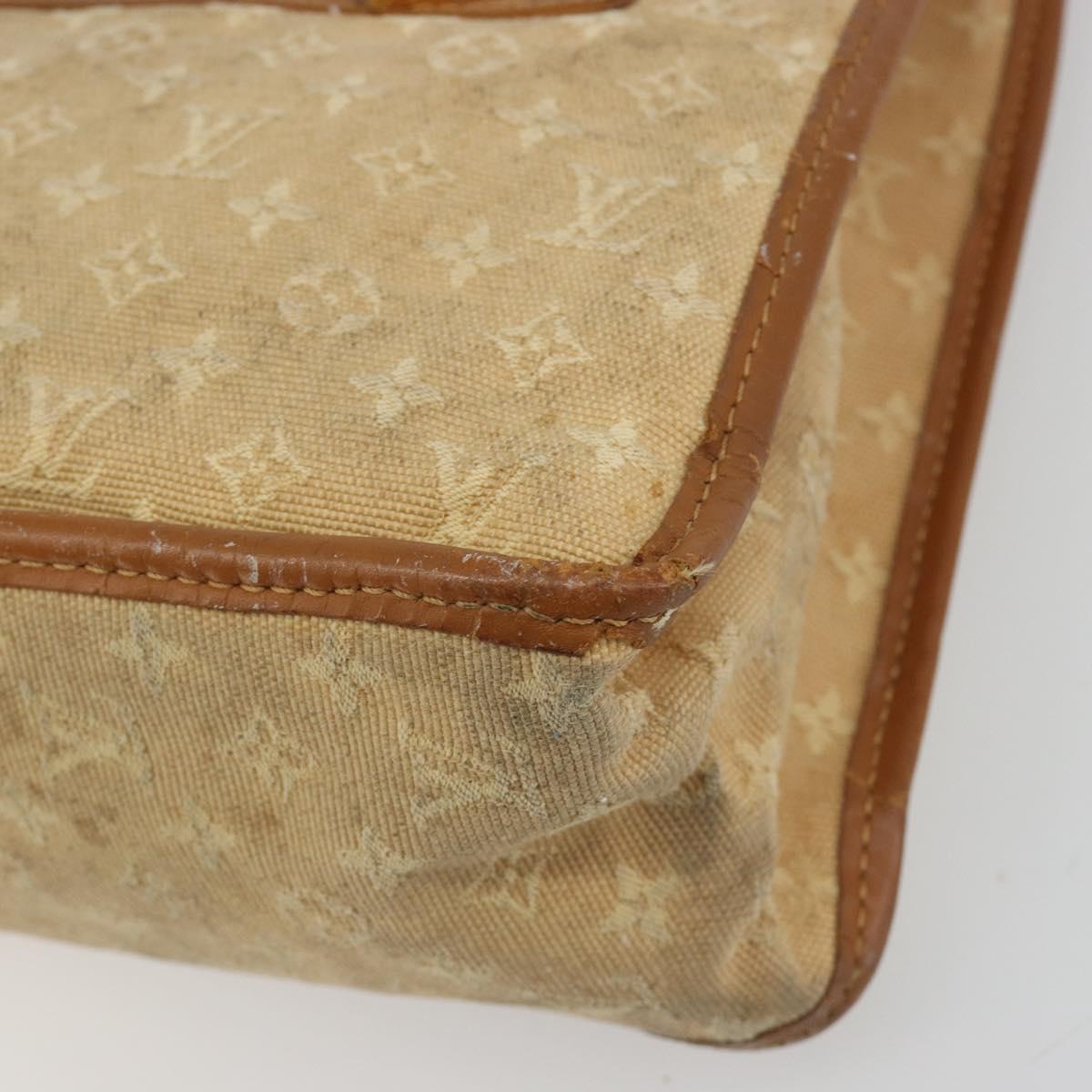 LOUIS VUITTON Monogram Mini Sac Catline Hand Bag Beige M92328 LV Auth bs36410
