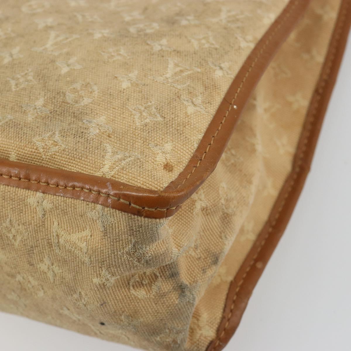 LOUIS VUITTON Monogram Mini Sac Catline Hand Bag Beige M92328 LV Auth bs36410