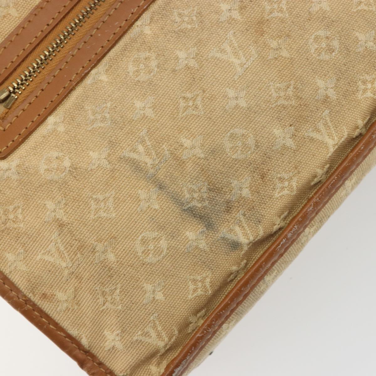 LOUIS VUITTON Monogram Mini Sac Catline Hand Bag Beige M92328 LV Auth bs36410