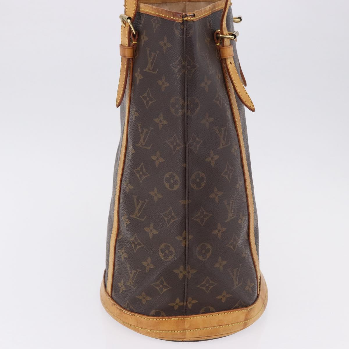 LOUIS VUITTON Monogram Bucket GM Shoulder Bag M42236 LV Auth bs36413