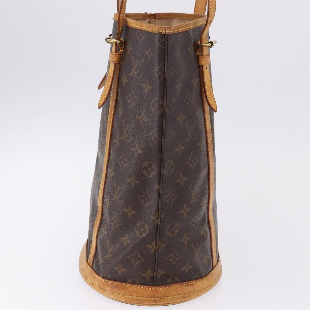 LOUIS VUITTON Monogram Bucket GM Shoulder Bag M42236 LV Auth bs36413