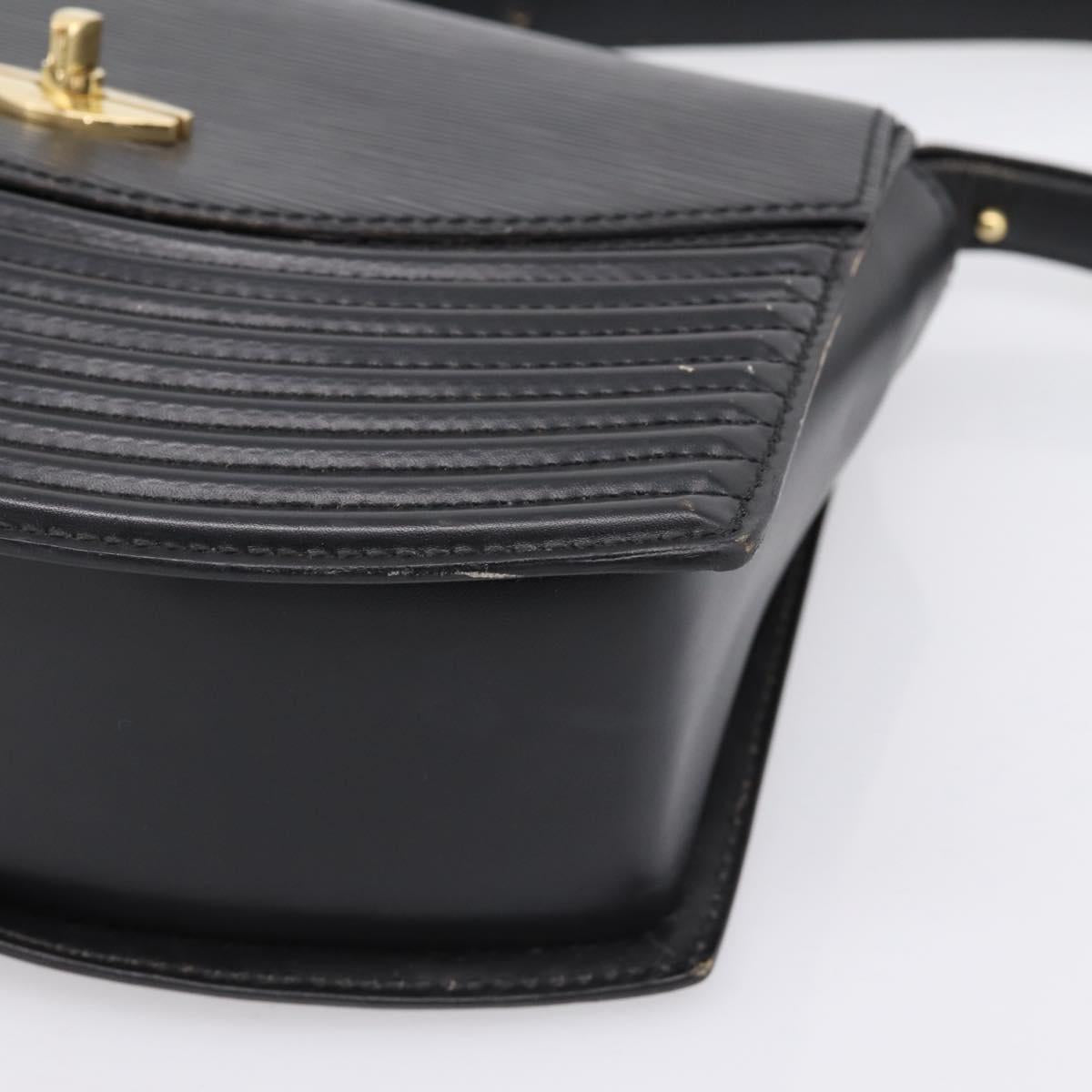 LOUIS VUITTON Epi Tilsitt Hand Bag Black M52482 LV Auth bs36416