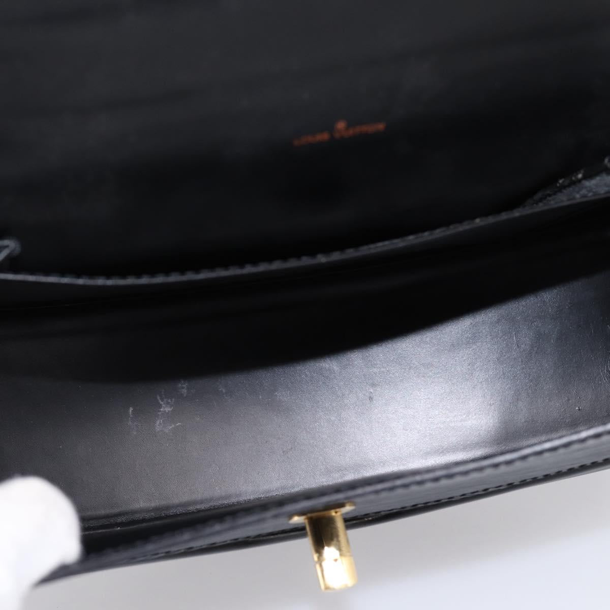 LOUIS VUITTON Epi Tilsitt Hand Bag Black M52482 LV Auth bs36416