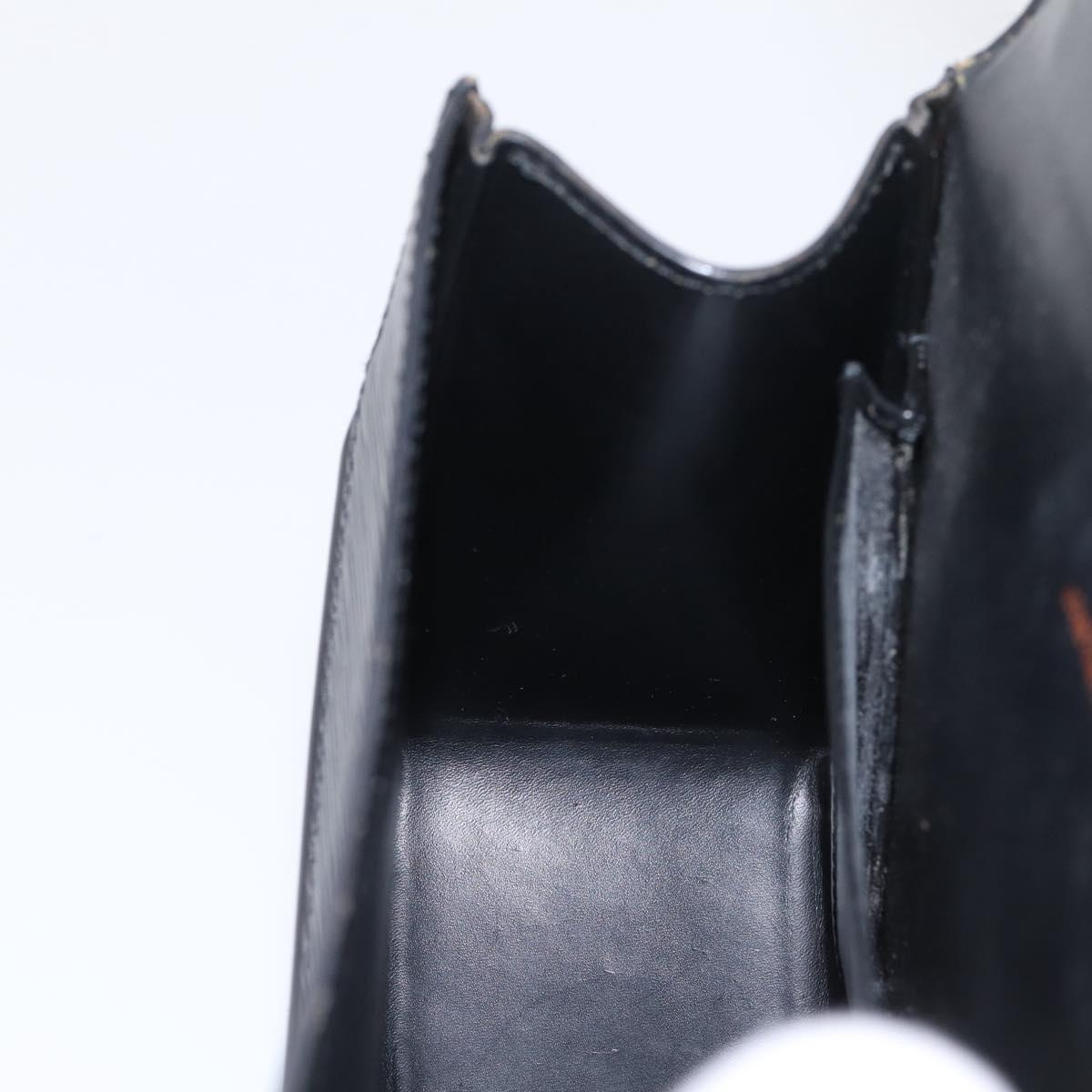 LOUIS VUITTON Epi Tilsitt Hand Bag Black M52482 LV Auth bs36416