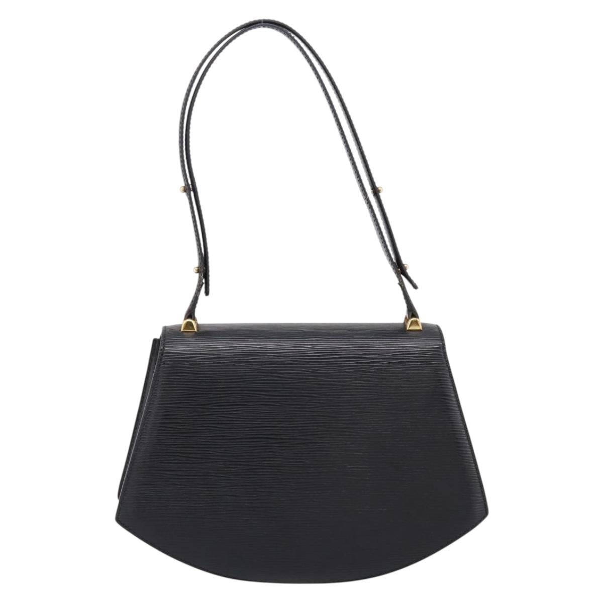 LOUIS VUITTON Epi Tilsitt Hand Bag Black M52482 LV Auth bs36416