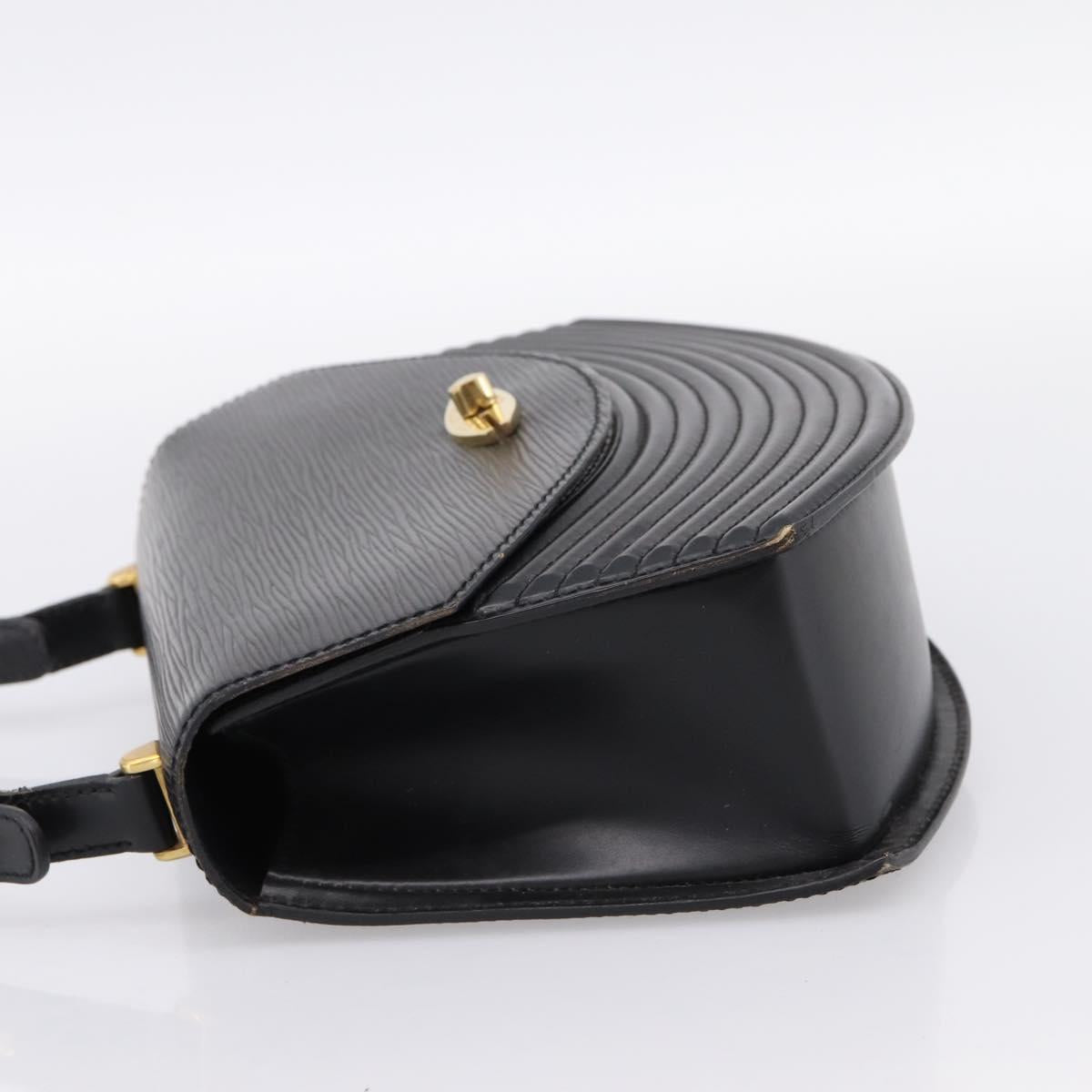 LOUIS VUITTON Epi Tilsitt Hand Bag Black M52482 LV Auth bs36416