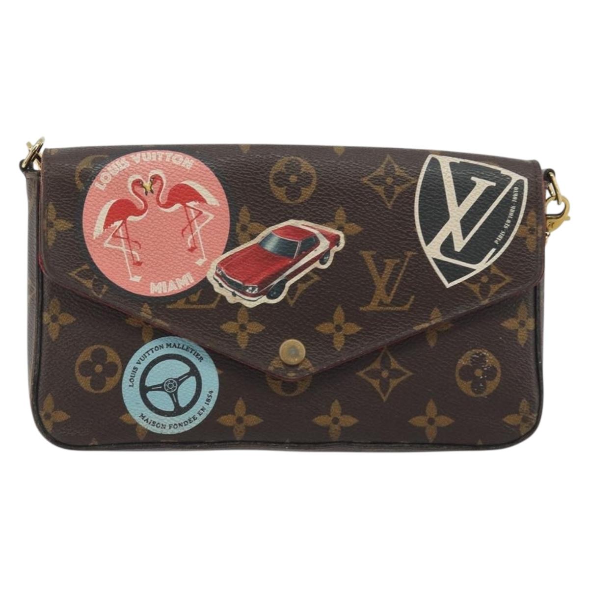LOUIS VUITTON Nicolas Ghesquière Monogram Pochette Felice M62145 LV Auth bs36418