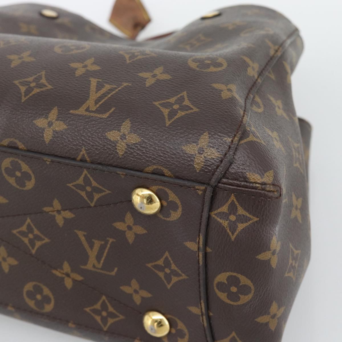LOUIS VUITTON Monogram Montaigne MM Tote Bag M41056 LV Auth bs36419