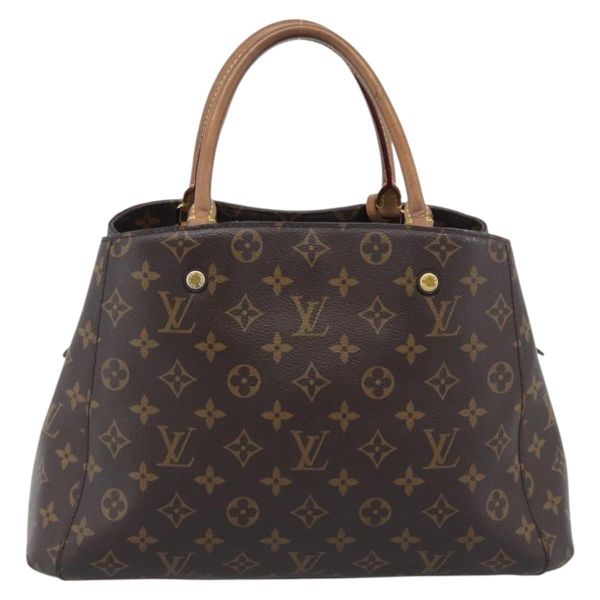 LOUIS VUITTON Monogram Montaigne MM Tote Bag M41056 LV Auth bs36419