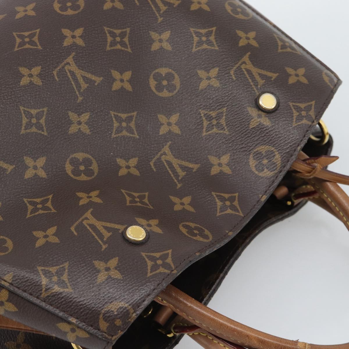 LOUIS VUITTON Monogram Montaigne MM Tote Bag M41056 LV Auth bs36419