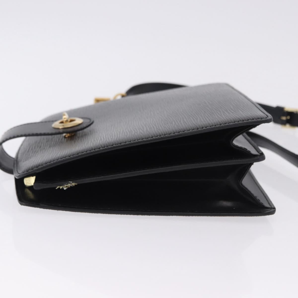 LOUIS VUITTON Epi Capuchin Shoulder Bag Black M52342 LV Auth bs36423