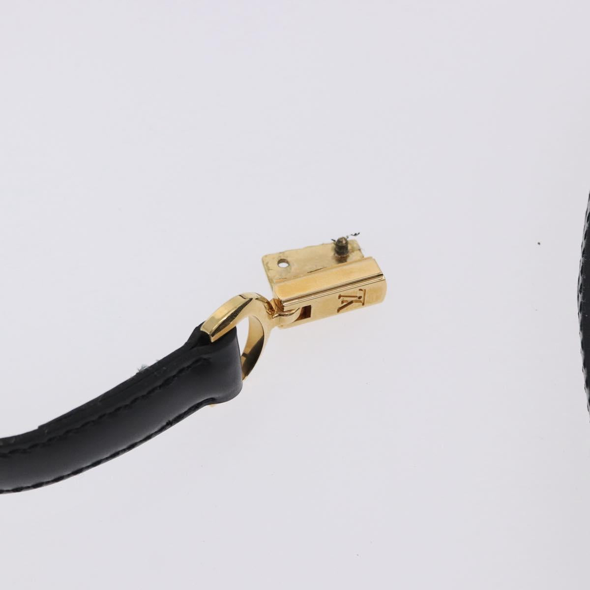 LOUIS VUITTON Epi Capuchin Shoulder Bag Black M52342 LV Auth bs36423