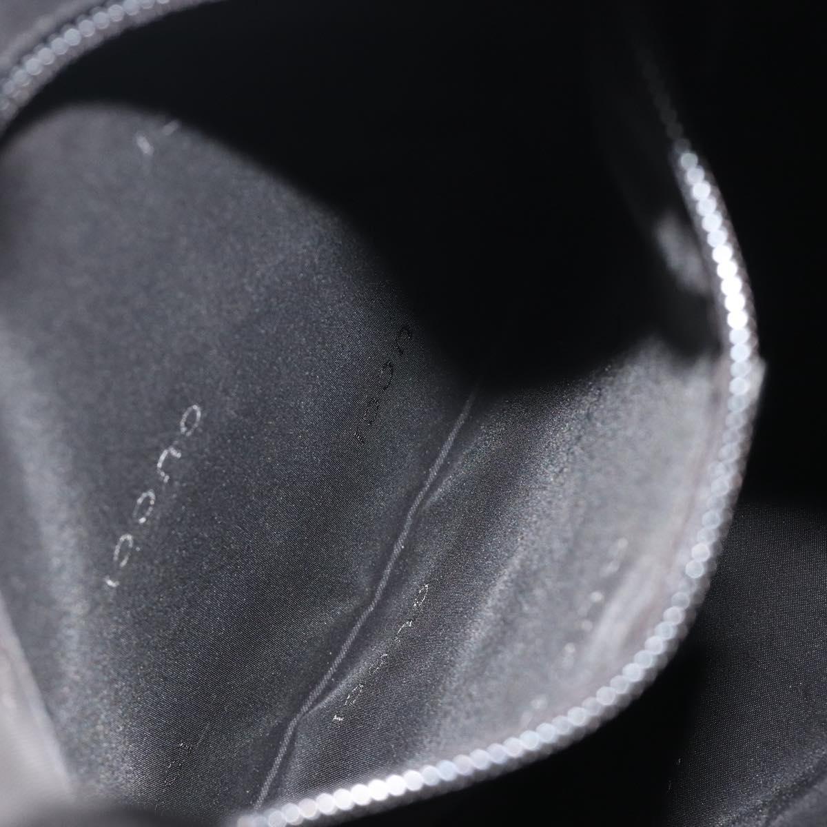 GUCCI Backpack Canvas Black Silver 019 0353 Auth bs36440