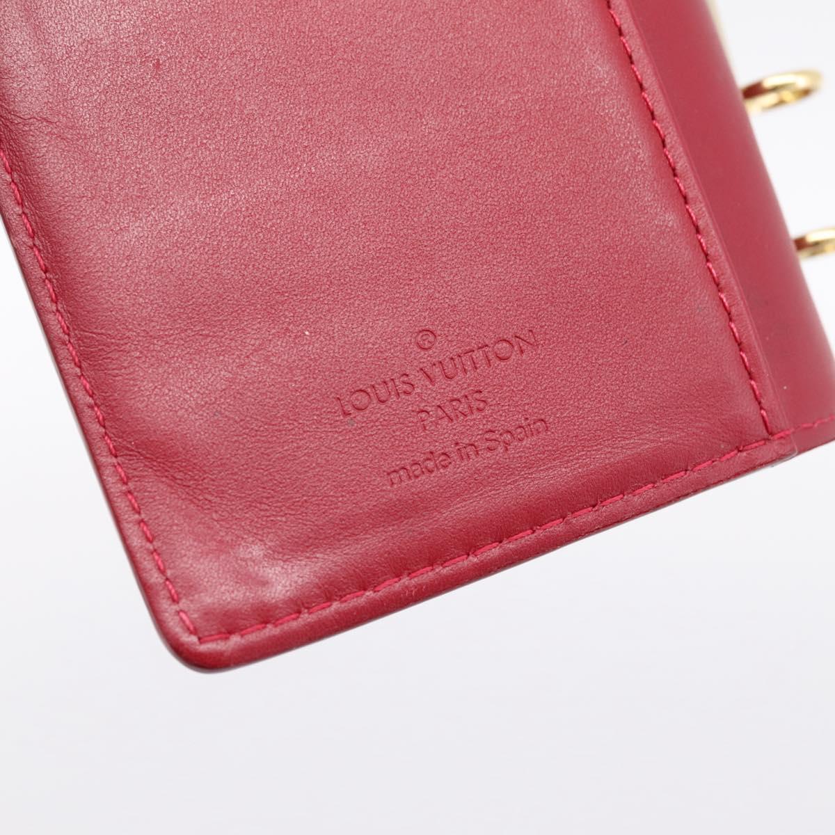 LOUIS VUITTON Monogram Vernis Agenda PM Pomme D'amour R21016 LV Auth bs36443