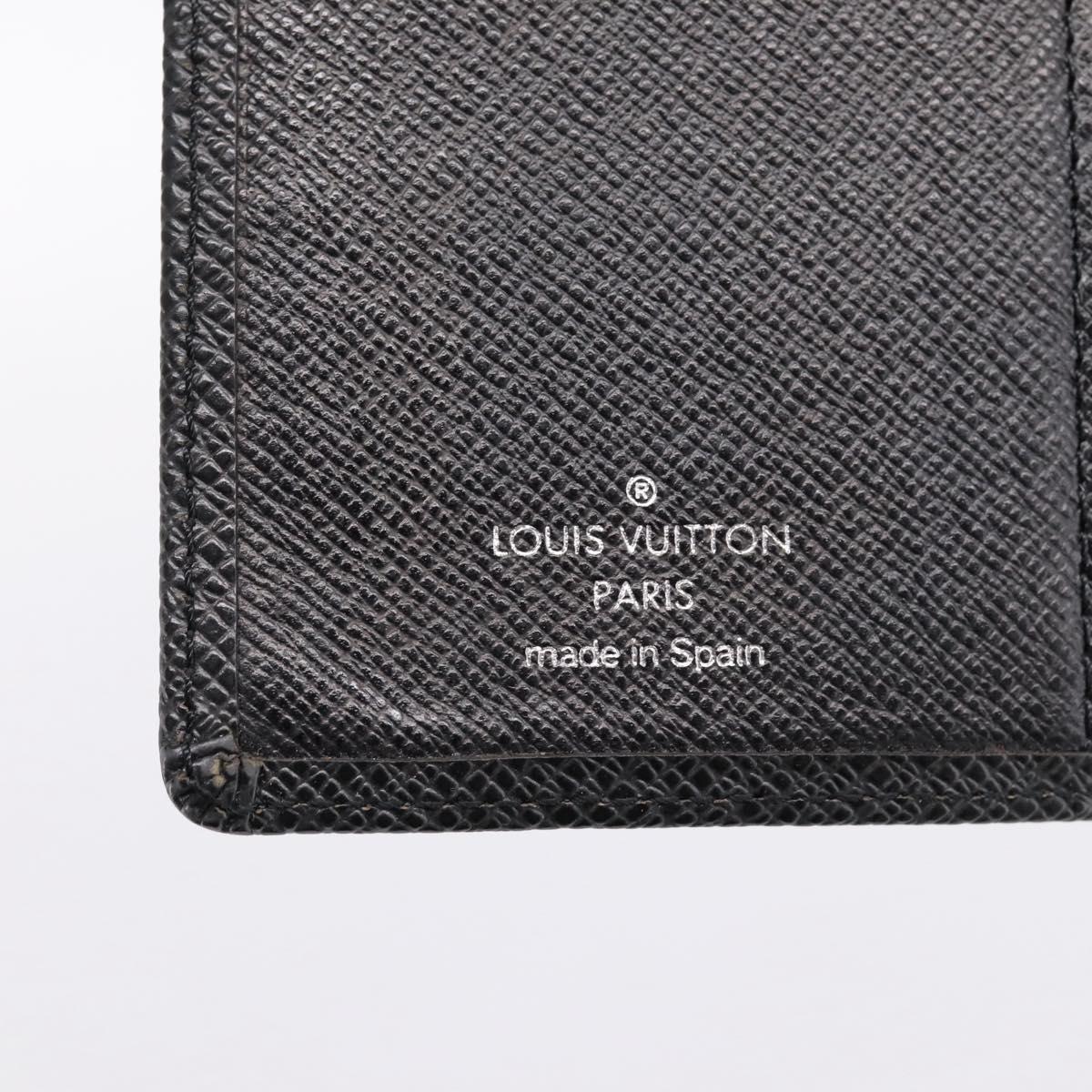 LOUIS VUITTON Taiga Agenda PM Day Planner Cover Ardoise R20426 LV Auth bs36444