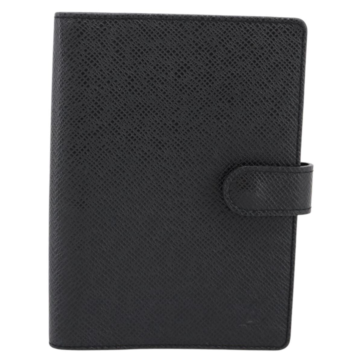 LOUIS VUITTON Taiga Agenda PM Day Planner Cover Ardoise R20426 LV Auth bs36444