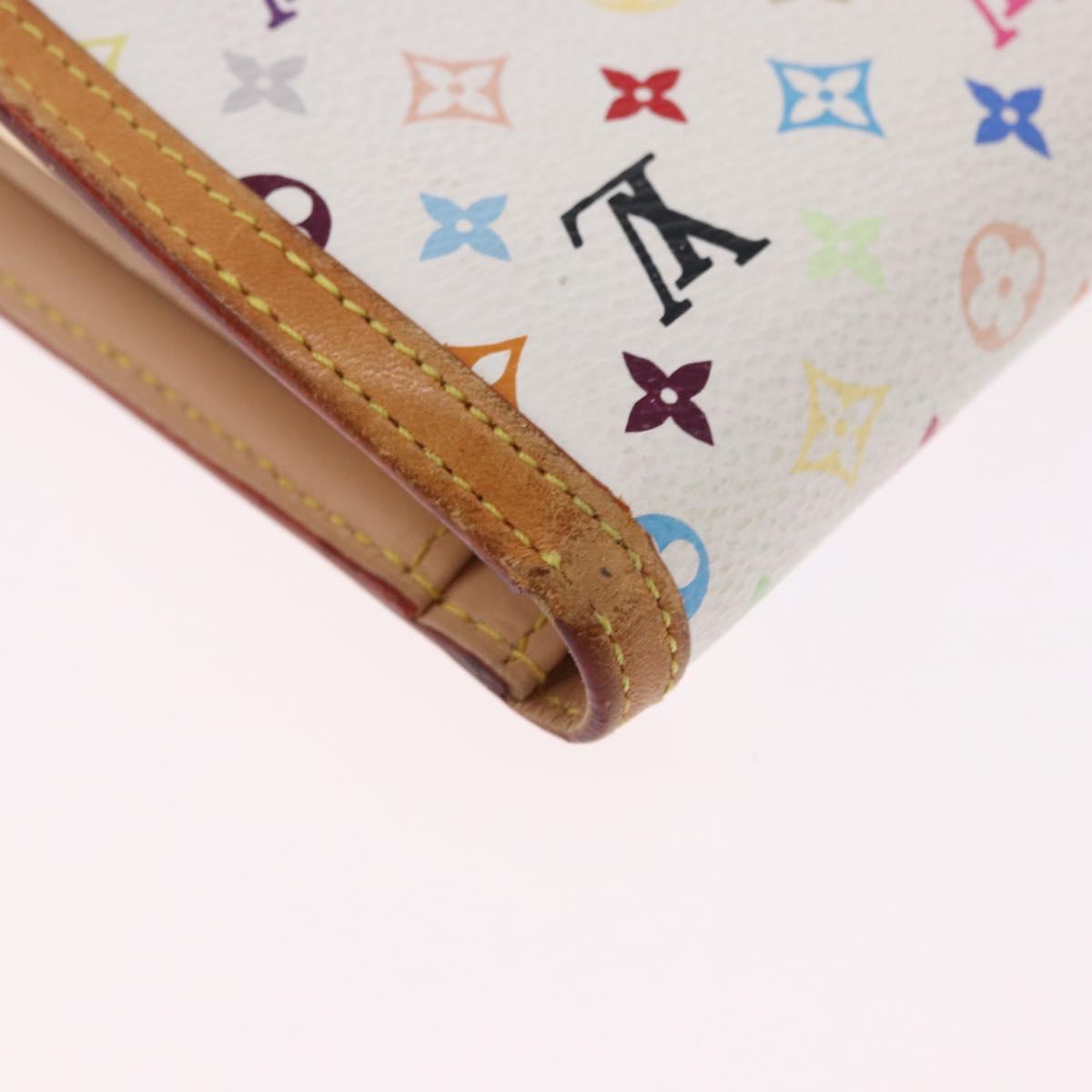 LOUIS VUITTON Porte MonnaieViennois Wallet White M92987 LV Auth bs36445
