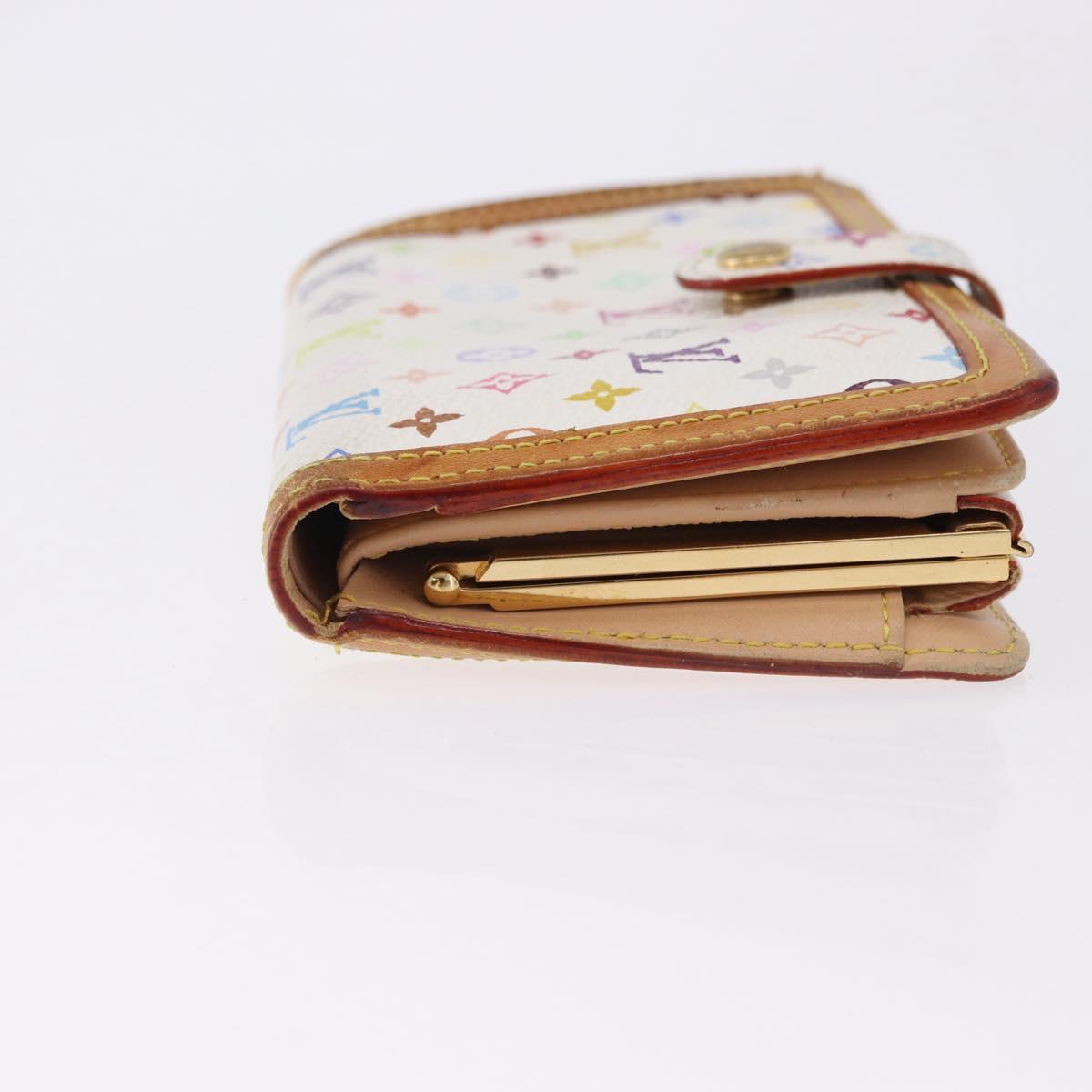 LOUIS VUITTON Porte MonnaieViennois Wallet White M92987 LV Auth bs36445