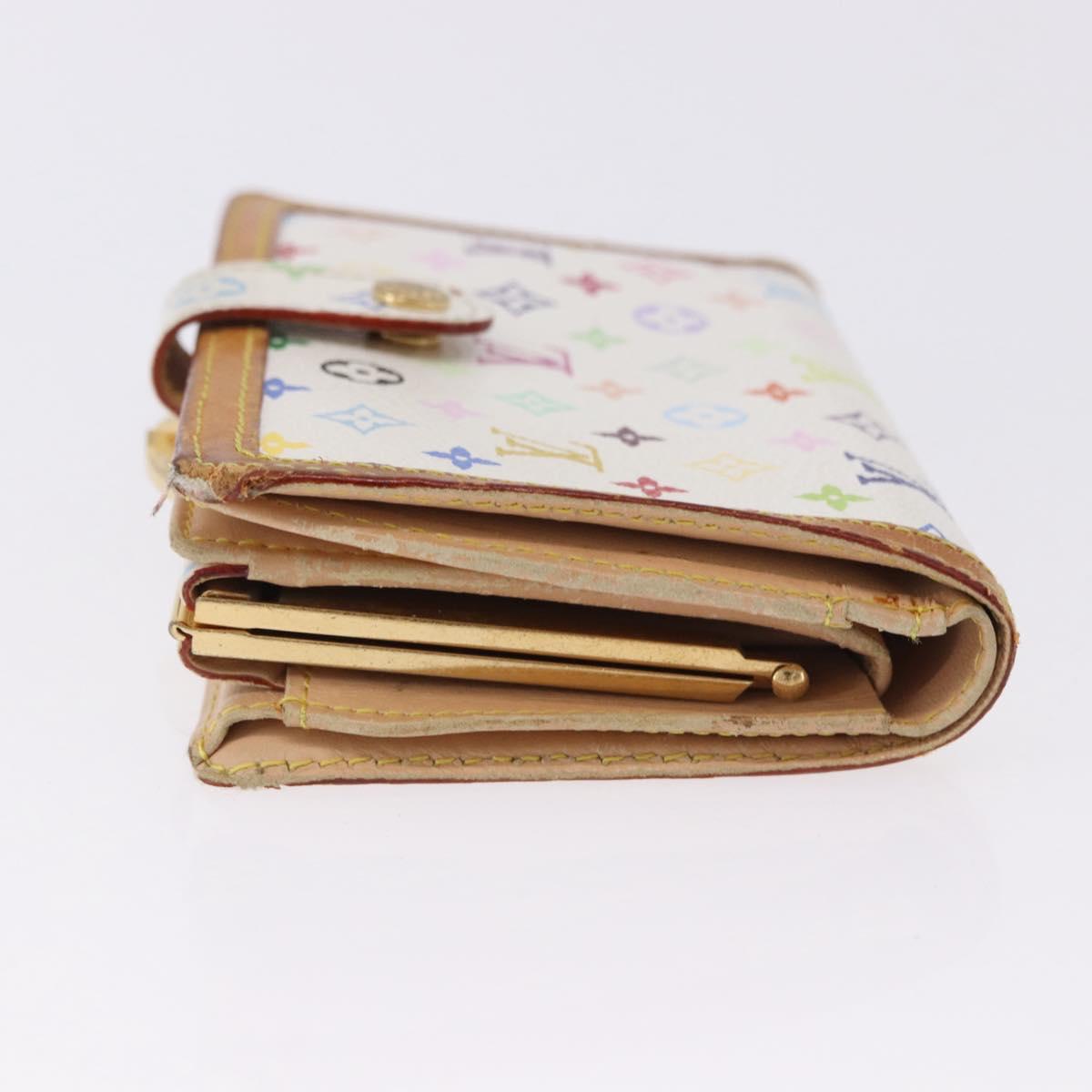 LOUIS VUITTON Porte MonnaieViennois Wallet White M92987 LV Auth bs36445