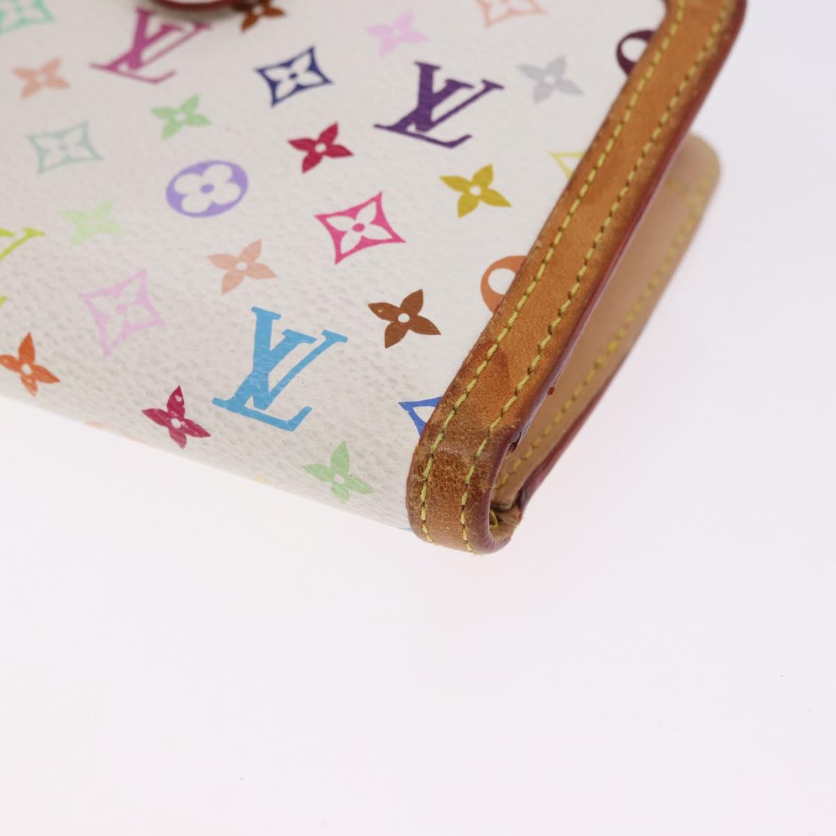 LOUIS VUITTON Porte MonnaieViennois Wallet White M92987 LV Auth bs36445