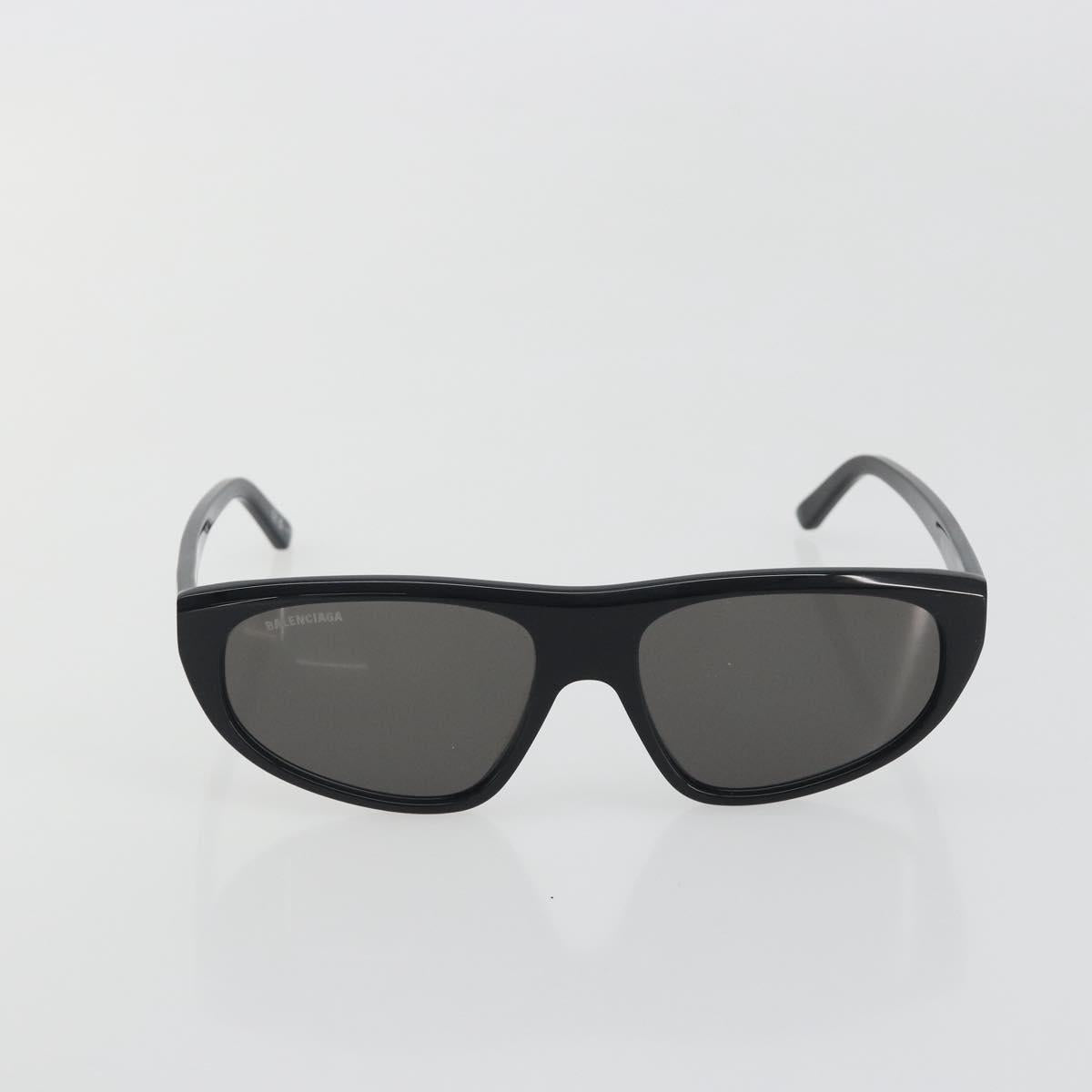 BALENCIAGA Sunglasses Plastic Black White Auth bs36465